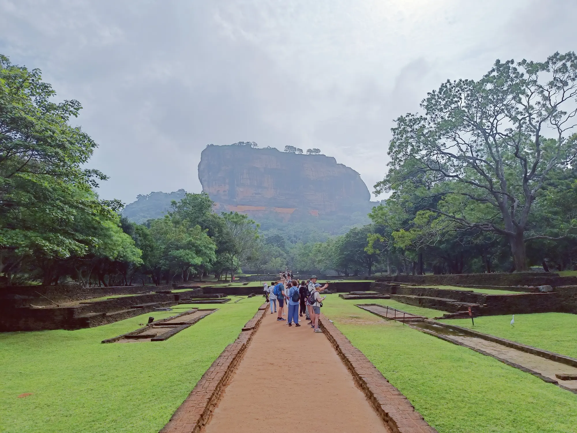 Sigiriya Rock Fortress beyond its historic water gardens